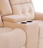 Norton Velvet 2 Seater Manual Recliner with Basic Console in Beige Colour