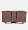 Norton Velvet 2 Seater Manual Recliner with Basic Console in Brown Colour