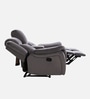 Norton Velvet 2 Seater Manual Recliner with Basic Console in Grey Colour