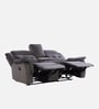 Norton Velvet 2 Seater Manual Recliner with Basic Console in Grey Colour