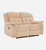 Norton Velvet 2 Seater Motorised Recliner In Beige Colour With Charging Port