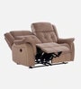 Norton Velvet 2 Seater Motorised Recliner In Brown Colour With Charging Port
