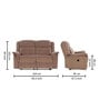 Norton Velvet 2 Seater Motorised Recliner In Brown Colour With Charging Port