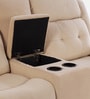 Norton Velvet 2 Seater Motorised Recliner with Basic Console in Beige Colour