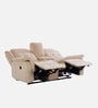 Norton Velvet 2 Seater Motorised Recliner with Basic Console in Beige Colour