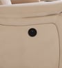 Norton Velvet 2 Seater Motorised Recliner with Basic Console in Beige Colour