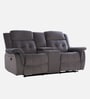 Norton Velvet 2 Seater Motorised Recliner with Basic Console in Grey Colour
