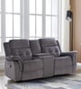 Norton Velvet 2 Seater Motorised Recliner with Basic Console in Grey Colour