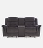 Norton Velvet 2 Seater Motorised Recliner with Basic Console in Grey Colour