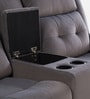 Norton Velvet 2 Seater Motorised Recliner with Basic Console in Grey Colour