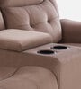 Norton Velvet 2 Seater Motorised Recliner with Console in Brown Colour