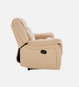 Norton Velvet 3 Seater Manual Recliner In Beige Colour