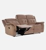 Norton Velvet 3 Seater Manual Recliner In Brown Colour