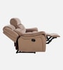 Norton Velvet 3 Seater Manual Recliner In Brown Colour