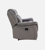 Norton Velvet 3 Seater Manual Recliner In Grey Colour