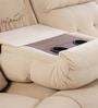 Norton Velvet 3 Seater Manual Recliner with console in Beige Colour