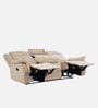 Norton Velvet 3 Seater Manual Recliner with console in Beige Colour