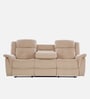 Norton Velvet 3 Seater Manual Recliner with console in Beige Colour