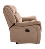 Norton Velvet 3 Seater Manual Recliner with console in Brown Colour