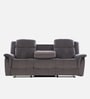Norton Velvet 3 Seater Manual Recliner with console in Grey Colour
