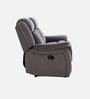 Norton Velvet 3 Seater Manual Recliner with console in Grey Colour