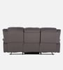 Norton Velvet 3 Seater Manual Recliner with console in Grey Colour