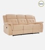 Norton Velvet 3 Seater Motorised Recliner In Beige Colour With Charging Port