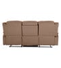 Norton Velvet 3 Seater Motorized Recliner with console in Brown Colour