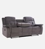 Norton Velvet 3 Seater Motorized Recliner with console in Grey Colour