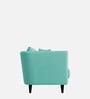Norway Velvet 1 Seater Sofa in Barmuda Aqua Colour