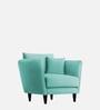Norway Velvet 1 Seater Sofa in Barmuda Aqua Colour