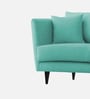 Norway Velvet 1 Seater Sofa in Barmuda Aqua Colour