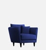 Norway Velvet 1 Seater Sofa in Indigo Blue Colour