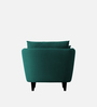 Norway Velvet 1 Seater Sofa in Arabian Green Colour