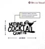Nothing A Cocktail Can't Fix Bar Metal Wall Art Decor