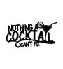 Nothing A Cocktail Can't Fix Bar Metal Wall Art Decor
