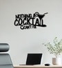 Nothing A Cocktail Can't Fix Bar Metal Wall Art Decor