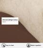 Notte Fabric Lounge Chair with Swivel in Mocha & Beige Colour Notte Fabric Lounge Chair with Swivel in Mocha & Beige Colour