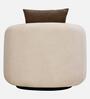 Notte Fabric Lounge Chair with Swivel in Mocha & Beige Colour Notte Fabric Lounge Chair with Swivel in Mocha & Beige Colour