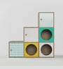 Noughts & Dots Step Storage Cabinet In Oak Colour