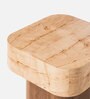 Nouve Solid Wood Side Table In Walnut Finish