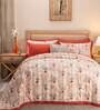 Red Traditional 300 TC Cotton (Set of 8) Double Bed Bedding Sets
