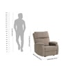 Nova 1 Seater Recliner In Grey Colour