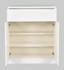 Nova 2 Door Shoe Cabinet in White Colour