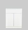Nova 2 Door Shoe Cabinet in White Colour