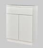 Nova 2 Door Shoe Cabinet in White Colour
