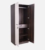 Nova 2 Door Wardrobe in Brown Finish