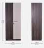 Nova 2 Door Wardrobe in Brown Finish