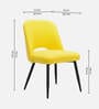 Nova Boucle Dining Chair In Yellow Colour