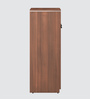 Nova 3 Door File Cabinet In Walnut Finish With Lock
